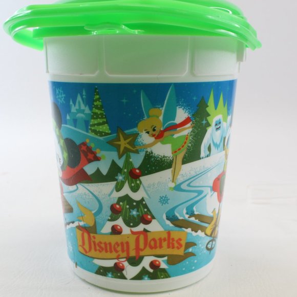 Disneyland Disney Parks 2021 Holiday Christmas Popcorn Bucket With Lid Green - Picture 2 of 6